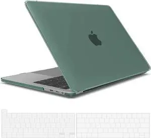 Compatible with MacBook Pro 13 inch Case M2 2022, 2021, 2020-2016 A2338 M1 A2251 A2289 A2159 A1989 A1708 A1706, Plastic Hard Case with Keyboard Cover Skin Green