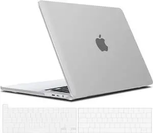 Compatible with MacBook Pro 13 inch Case M2 2022, 2021, 2020-2016 A2338 M1 A2251 A2289 A2159 A1989 A1708 A1706, Plastic Hard Case with Keyboard Cover Skin Matte Transparent