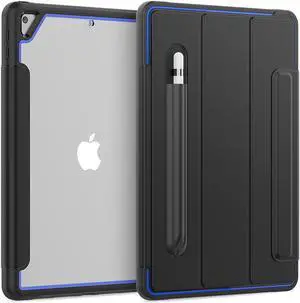 iPad 8th Generation 2020 / iPad 7th Generation 2019 Case with Pencil Holder Smart Stand Cover with Auto Wake Sleep for iPad 10.2" iPad 8th Gen 2020 and iPad 7th Gen 2019