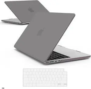 Compatible with MacBook Air 13.6 inch Case 2022 Release Model A2681 M2 Chip with Liquid Retina Display Touch ID, Protective Laptop Cover Plastic Hard Shell with Keyboard Cover Skin Gray