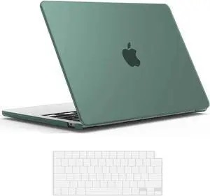 Compatible with MacBook Air 13.6 inch Case 2022 Release Model A2681 M2 Chip with Liquid Retina Display Touch ID, Protective Laptop Cover Plastic Hard Shell with Keyboard Cover Skin Green