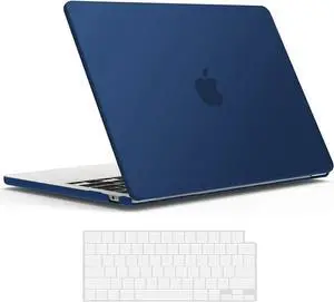 Compatible with MacBook Air 13.6 inch Case 2022 Release Model A2681 M2 Chip with Liquid Retina Display Touch ID, Protective Laptop Cover Plastic Hard Shell with Keyboard Cover Skin Navy Blue