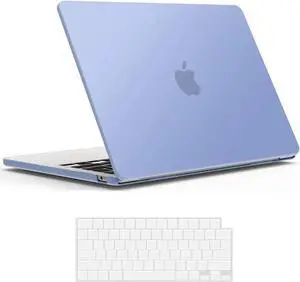 Compatible with MacBook Air 13.6 inch Case 2022 Release Model A2681 M2 Chip with Liquid Retina Display Touch ID, Protective Laptop Cover Plastic Hard Shell with Keyboard Cover Skin Purple