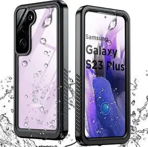 Compatible with Samsung Galaxy S23 Plus Case Waterproof with Built-in Screen Protector, Full Coverage Sealed Under-Water Bumper Shockproof Dual Waterproof Protective Case for Galaxy S23+ 5G