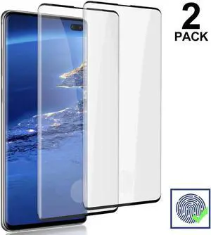 2-Pack HD Galaxy S10 5G Screen Protector Tempered Glass Film [Fingerprint ID Enabled] [3D Full Edge Covered] [9H Hardness] Case Friendly Glass Protector for Samsung Galaxy S10 5G