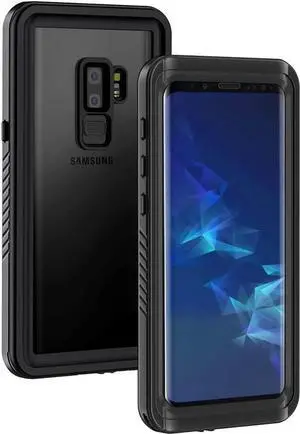 Samsung Galaxy S9+ Plus Case, IP68 Waterproof Dustproof Shockproof Case with Built-in Screen Protector, Full Body Sealed Underwater Protective Clear Cover for Samsung S9 Plus 6.2 inch