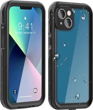iPhone 13 Mini Waterproof Case, Shockproof Underwater IP68 Case, with Built-in Screen Protector Full Body Rugged Protective Cover, for iPhone 13 Mini 5.4 inch