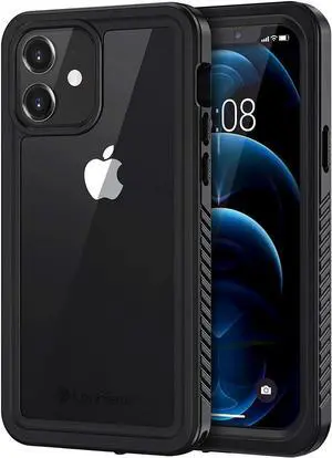 iPhone 12 Case 6.1 inch, Waterproof Dustproof Shockproof Case with Built-in Screen Protector , Full Body Underwater Protective Cover for iPhone 12 6.1 inch
