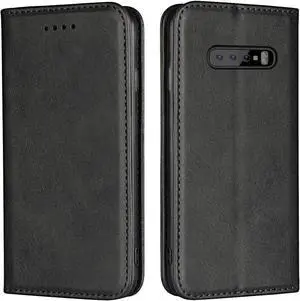 Galaxy S10 Plus Wallet Premium Leather Folio Case with Kickstand Card Slots Magnetic Closure Flip Notebook Cover TPU Interior Case Compatible with Galaxy S10 Plus