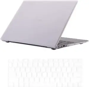Protective Case Compatible with Huawei MateBook X Model EUL-W19 Matte Laptop Hard Shell Case with Keyboard Cover Skin Transparent