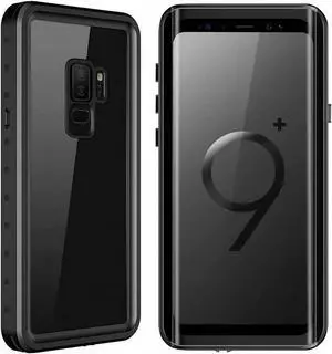 For Samsung Galaxy S9 Plus Waterproof Case, IP68 Underwater Shockproof Full-Body Protective Cover with Built-in Screen Protector for Galaxy S9 Plus 6.2 inches