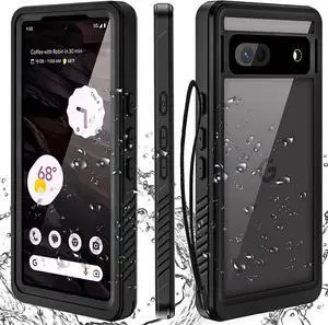 Compatible for Google Pixel 7A Case Waterproof, Built-in HD Clear Screen Protector, 360 Degree Shockproof Dustproof Bumper, Full Protective Waterproof Case for Google Pixel 7A 2023