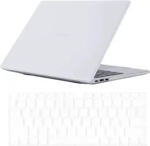 Compatible with Huawei MateBook D15 Case / Honor Magic 15 / Honor Magic X15 Matte Laptop Protective Hard Shell Case 15 inch with Keyboard Cover Skin Transparent