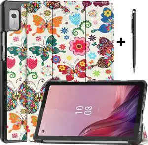 Case for Lenovo Tab M9 2023 9 inch Tablet Model TB-310XU / TB-310FU, Slim Lightweight Stand Hard Shell Protective Cover with Stylus Pen