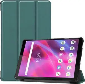 Lenovo Tab M8 / Tab M8 HD LTE/Smart Tab M8 / Tab M8 FHD Case, Trifold Stand Slim Lightweight Cover for Lenovo Tab M8 3rd Gen TB-8506F / TB-8506X / TB-8505F / TB-8505X / TB-8705F/ TB-8505FS Dark Green
