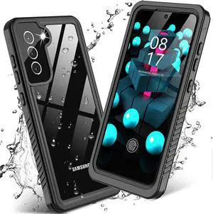 Samsung Galaxy S21 FE Case Waterproof, 360° Full Body Protection with Built in Screen Protector Heavy Duty Shockproof IP68 Underwater Protective Phone Case for Samsung S21 FE 5G 6.4 inch 2022