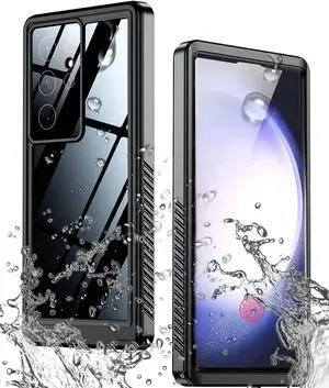 Compatible for Samsung Galaxy S23 Ultra Case Waterproof, S23 Ultra Waterproof Case with Built-in Lens & Screen Protector Full Body Protective Case for Galaxy S23 Ultra 6.8'' 2023, Black