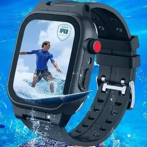 Compatible with Apple Watch Series 8 / Series 7 41mm Waterproof Case, Full Body Protective Cover with Screen Protector and Band For iWatch S8 S7 41mm