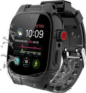 Apple Watch Series 3 / 2 42mm Waterproof Case, Built-in Screen Protector 360 Full-Body Protection, Dustproof Shockproof Cover For Apple Watch 42mm Series 3 Series 2