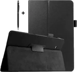 Galaxy Tab E 9.6 Case with Universal Stylus Pen - Slim Leather Folio Stand Case Cover for Samsung Galaxy Tab E 9.6 Inch Tablet Model SM-T560 SM-T561 SM-T565 SM-T567V