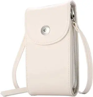 Crossbody Cell Phone Bag Cellphone Wallet Purse PU Leather 3 Layers Storage Phone Pouch Women Handbag with Shoulder Strap for iPhone X 8 6 7 Samsung S7 S6 Smartphone under 5.5 Inch