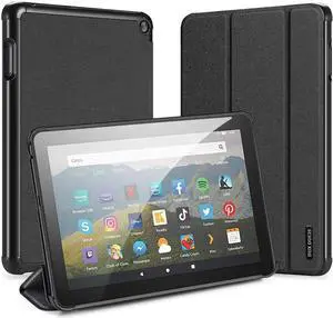 Case for All-New Kindle Fire HD 8 2020 / Fire HD 8 Plus 2020 10th Generation Ultra Slim Smart PC Shell Folding Stand Cover with Auto Sleep Wake