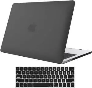MacBook Pro 13 Case 2019 2018 2017 2016 Release A2159 A1989 A1706 A1708, Hard Case Shell Cover and Keyboard Skin Cover for MacBook Pro 13 Inch with/Without Touch Bar Black
