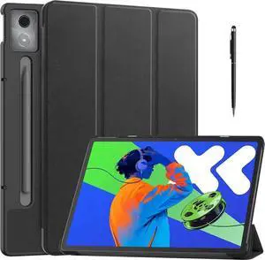 Case for Lenovo Idea Tab Pro 12.7 inch 2025 TB-373FU TB-375FC, Slim Smart Cover Lightweight Hard Shell Protective Cover with Multi-Angle Stand, Universal Stylus Pen