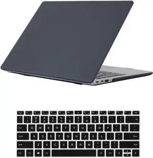 Compatible with 14 inch Huawei Matebook 14S Case 2021 2022 Matte Laptop Protective Hard Shell Case for Huawei Mate Book 14S 14-inch with Keyboard Cover Skin Black