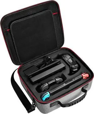 Deluxe Carry Case for Nintendo Switch Werleo Hard Travel Case Fit Nintendo Switch System and Pro Controller