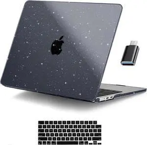 Compatible with MacBook Air 15 inch Case 2023 Release A2941 M2 Chip Liquid Retina Display Touch ID, Plastic Hard Case with Keyboard Skin & Screen Protector & Type C Adapter For MacBook Air 15.3 Inch