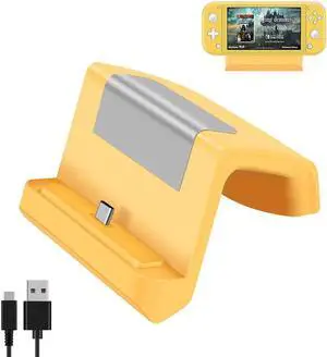 Nintendo Switch Dock Mini Portable Charging Stand with USB Type C Port Replacement Charging Dock Station for Nintendo Switch and Switch Lite
