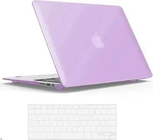 Compatible with Old Version MacBook Air 13 Inch Case (2017-2010 Release) Model: A1466 / A1369, Plastic Hard Shell Case with Keyboard for Apple Mac Air 13" Purple