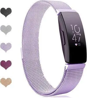 Werleo Bands Compatible with Fitbit Inspire HR Bands / Fitbit Inspire Band,Inspire hr Metal Stainless Steel Magnetic Men Women Replacement Bands for Fitbit Inspire & Inspire HR Fitness Tracker