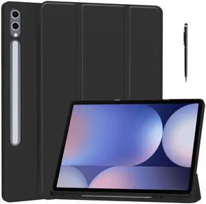 Case for Samsung Galaxy Tab S10 Plus 2024 / S9 Plus / S9 FE Plus 12.4 inch 2023, Slim Smart Stand Cover Protective Cover with Pencil Holder, Stand, Universal Stylus Pen