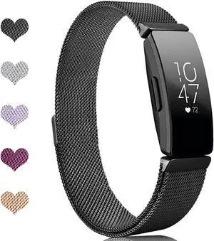 Werleo Bands Compatible with Fitbit Inspire HR Bands / Fitbit Inspire Band,Inspire hr Metal Stainless Steel Magnetic Men Women Replacement Bands for Fitbit Inspire & Inspire HR Fitness Tracker