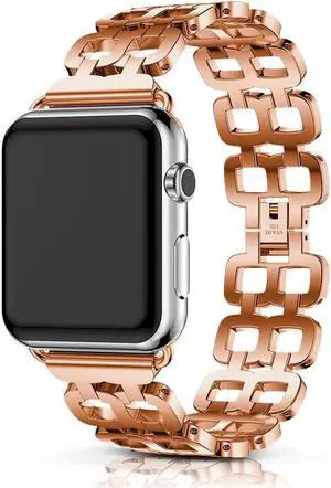 Compatible Apple Watch Band 40mm / 38mm - 44mm / 42mm for Men Women Replacement Stainless Steel Link Band Replacement for Apple Watch Series 4 3 2 1