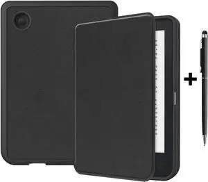 Case for 6 inch Kobo Clara 2E / Tolino Shine 4, 2022 Released, Ultra Slim Lightweight Folio Premium PU Leather Protective Cover with Auto Sleep/Wake Function, 2 in 1 Stylus Pen