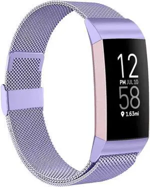 Compatible with Fitbit Charge 4 Bands for Women Men, Stainless Steel Mesh Magnetic Metal Band Replacement for Fitbit Charge 4 / Charge 3 / Charge 3 SE