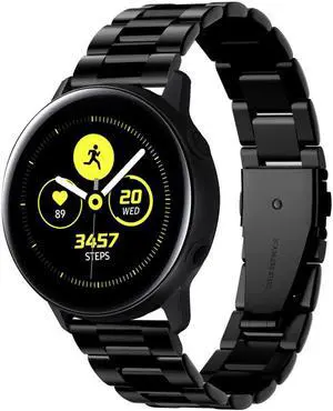 Werleo Stainless Steel Metal Band Bracelet Strap Compatible with Samsung Galaxy Watch 42mm / Ticwatch E / Galaxy Watch Active 40mm / Gear S2 Classic