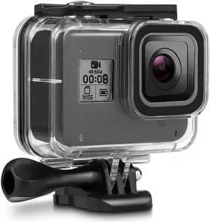 60M Waterproof Case for GoPro Hero 8 Black Underwater Waterproof Protective Housing Case for GoPro Action Camera with Quick Release Mount and Thumbscrew