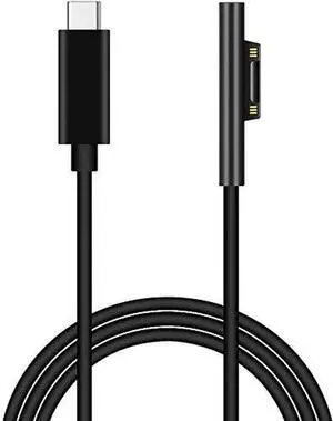 Tech 15V Surface Connect to USB-C Charging Cable, Charges Microsoft Surface Pro 6 5 4 3, for 45W USB C PD Chargers, Surface Book, Surface Go, Surface Laptop, Works with 45W USB C PD Charger Adapter