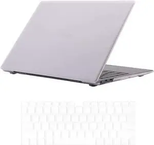 Compatible with Huawei MateBook X Pro 13.9 inch 2019 / 2020 / 2021 Matte Laptop Protective Hard Shell Case for Huawei Mate Book X Pro 13.9 inch with Keyboard Cover Skin Transparent