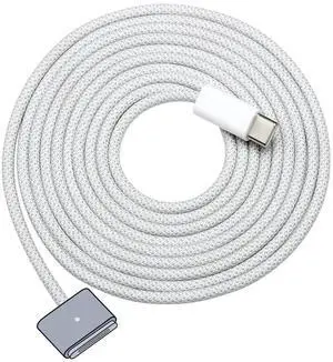140W USB C to Magnetic 3 Safe Charging Cable (2 M/6.6 ft) for M4 MacBook Air Pro Charger, Magnetic Charger Cord for MacBook Pro (16"/14"2024/2023/2021), Air (15"/13"M4 2025, M3 2024, M2 2023, M2 2022)