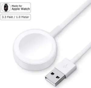 Apple Watch Charger iWatch Charger Charging Cable Magnetic Wireless Portable Charger Pad 3.3 ft Charging Cable Cord for Apple Watch Series 3 2 1 All 38mm 42mm iWatch