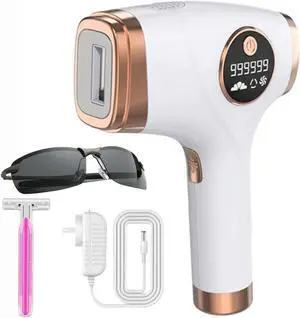 IPL Permanent Hair Removal Machine 5 Levels Body Removal Device Auto and Manual Facial Body Hair Trimmer Electric Hair Epilator Machine for Women Girls Home Travel