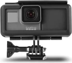 Extended Battery for GoPro 5 GoPro 6 Hero (2018 ) Extra Battery with Shockproof Protective Frame Housing Case Cover Shell with Side Power Bank for GoPro Here 5 Hero 6 Hero (2018 ) Black