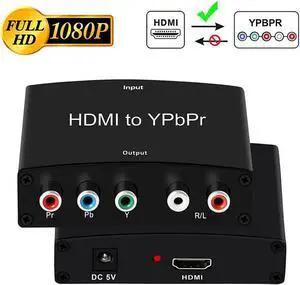 HDMI to YPbPr Converter 4K 1080P HDMI to YPbPr Adapter with HD Video Support PS3 DVD Xbox 360 to HDTV Monitor and Projector HDMI to YPbPr Converter 4K 1080P HDMI to YPbPr Adapter with HD Video Support PS3 DVD Xbox 360 to HDTV Monitor and Projector