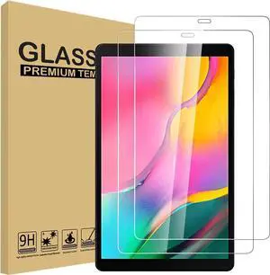 [2-Pack] Screen Protector for Samsung Galaxy Tab A 10.1 inch 2019 SM-T510 T515 T517 Tempered Glass Screen Protector Film, Scratch Resistant