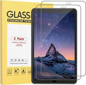 [2-Pack] Screen Protector for Samsung Galaxy Tab A 9.7 inch 2015 SM-T550 SM-T555 SM-P550 SM-P555 Tempered Glass Screen Protector Film, S Pen Compatible, Scratch Resistant